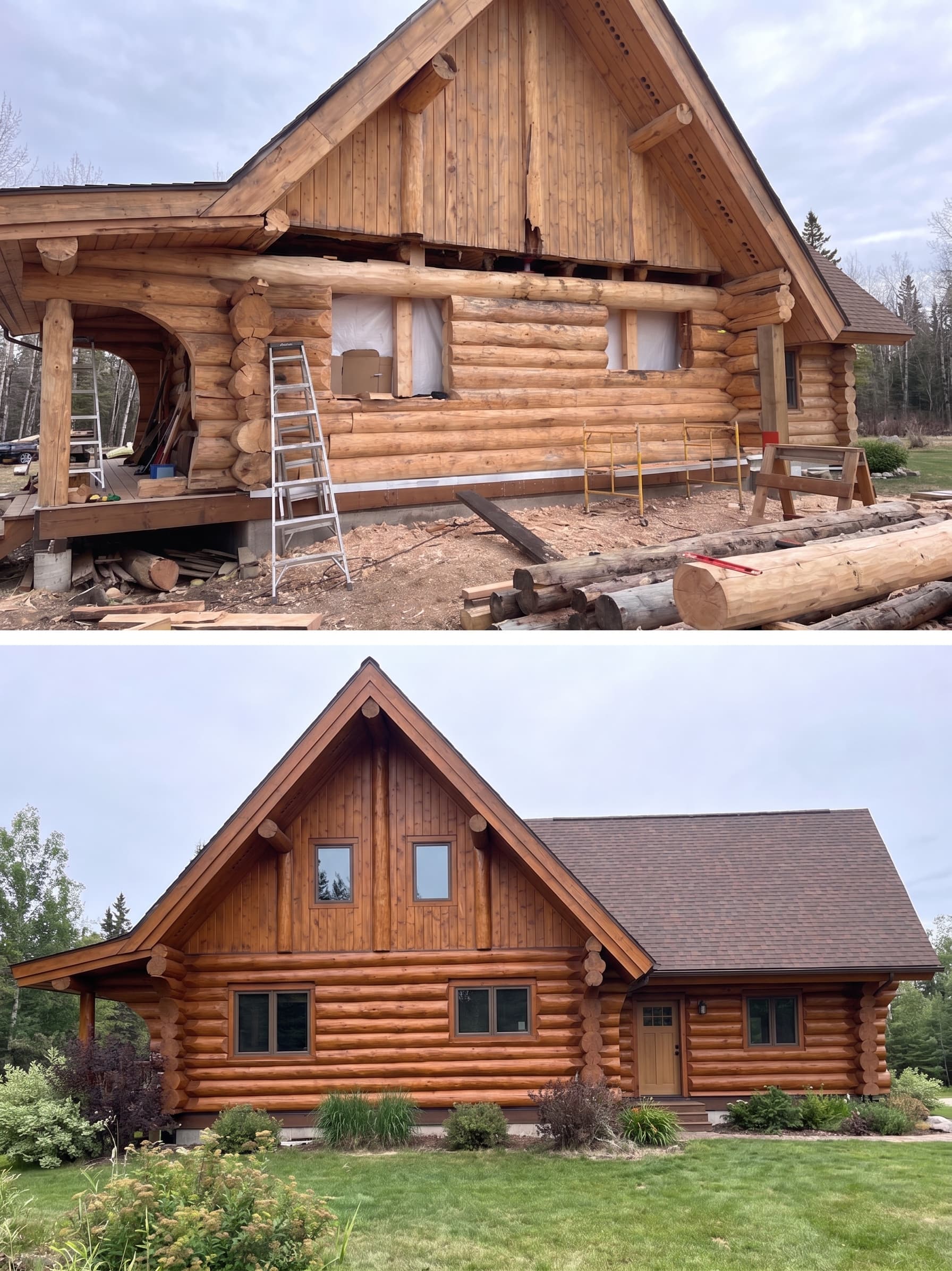 Full restoration — stripped to bare wood, brought back to life